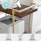 Martha Stewart Liam 2-Tier Walnut Mobile Wood Grain Office Storage and Printer Cart w/Polished Brass Frame NAN-JH-17107-BR-GLD-MS - alternate 10